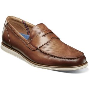 Florsheim Atlantic Moc Toe Penny Loafer - Cognac
