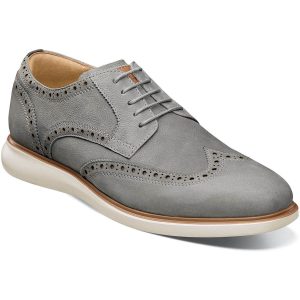 Florsheim Fuel Wingtip Oxford - Light Gray