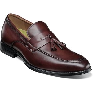 Florsheim Amelio Moc Toe Tassel Slip On - Burgundy